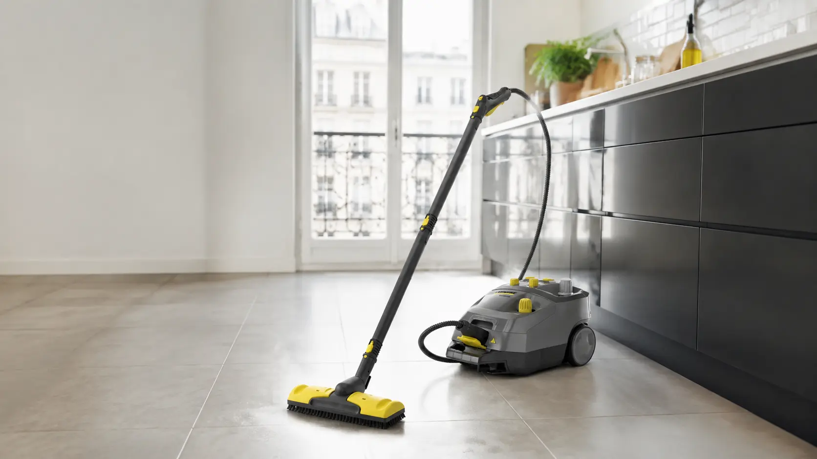 Nettoyage de surfaces dures à la vapeur